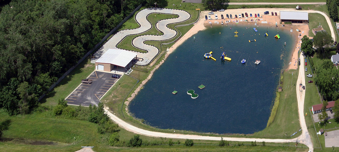 Overhead View of Crystal Lake Recreation and RV Park